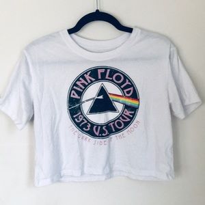 Pink Floyd Cropped Graphic Tee